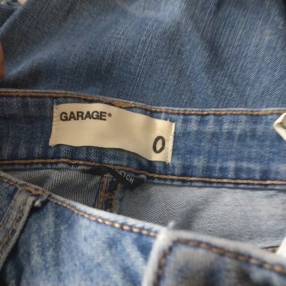 Garage Women's Size 0 Girlfriend Distressed Destroyed Blue Denim Jeans - Picture 6 of 6